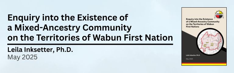Enquiry into the Existence of a Mixed-Ancestry Community