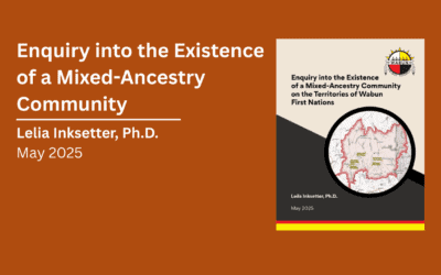 Enquiry into the Existence of a Mixed-Ancestry Community