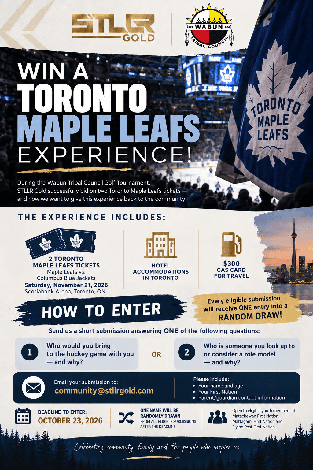 Win a Toronto Maple Leafs Experience